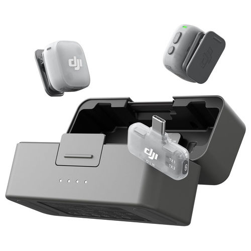 6937224139749 Mic Mini 2 Microfono Wireless Lavalier 2 TX 1 RX Standard Custodia di ricarica 48h autonomia 400m portata 24bit 48kHz colore Multicolore