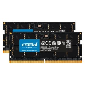 Micron Crucial DDR5 Kit 96Gb 2x48Gb SO DIMM 262-pin 5600 MHz / PC5-44800 CL46 1.1 V on-die ECC Nero