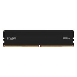 Micron Crucial Pro DDR5 Modulo 32Gb DIMM 288-PIN Basso Profilo 5600 MHz / PC5-44800 CL46 1.1 V senza Buffer On-Die ECC Nero Opaco