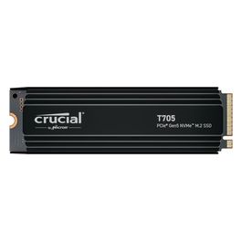 Micron Crucial T705 SSD Crittografato 1Tb Interno M.2 2280 PCI Express 5.0 (NVMe) TCG Opal Encryption 2.01 Dissipatore Integrato