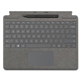 Microsoft Signature with Slim Pen 2 Platino Cover Port QWERTY Italiano