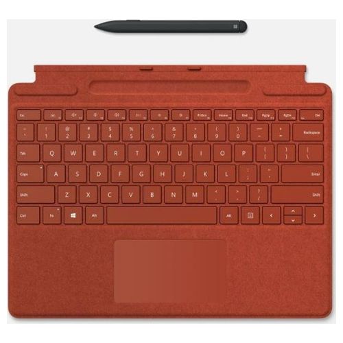 Microsoft Surface Pro 8/X Cover Alcantara con PEN Poppy Red