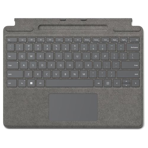 Microsoft Surface Pro Signature Keyboard Platino Cover Port Qwerty Italiano