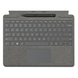 Tastiera Surface Pro Keyboard con Slim Pen Platino