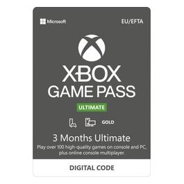 Microsoft Xbox Live Game Pass Ultimate Xbox One 3 Mesi