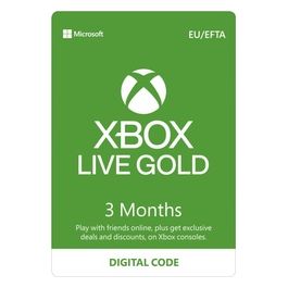 Microsoft® Xbox XBOX LIVE 3 mesi Digital FG CIS EuroZone Online Product Key License 1 License ESD R17