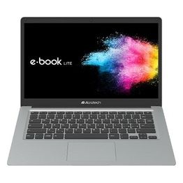 Microtech E-Book Lite Notebook, Processore Intel Celeron N4020, Ram 4Gb, Hdd 120Gb SSD, Display 14.1'', Windows 10 Pro