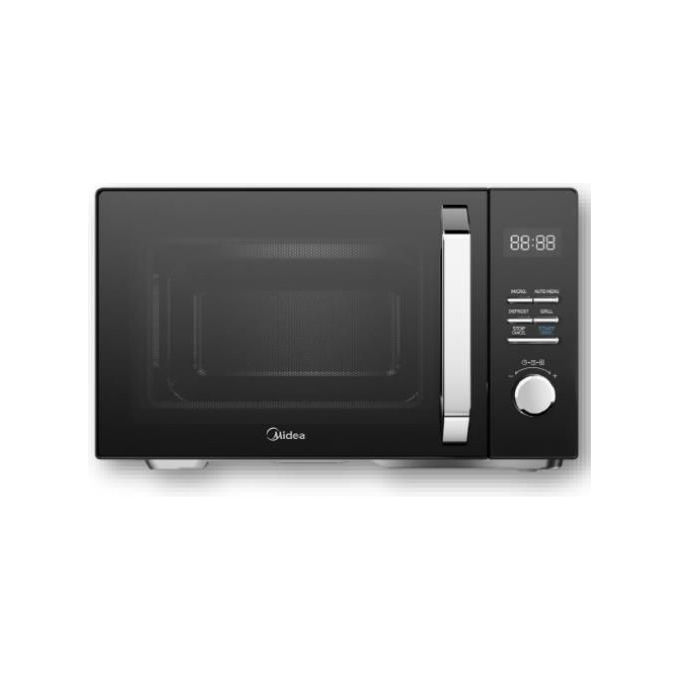 Midea MAG25XF Microonde 25L con Grill Nero 800W Controllo Elettronico 5 Livelli