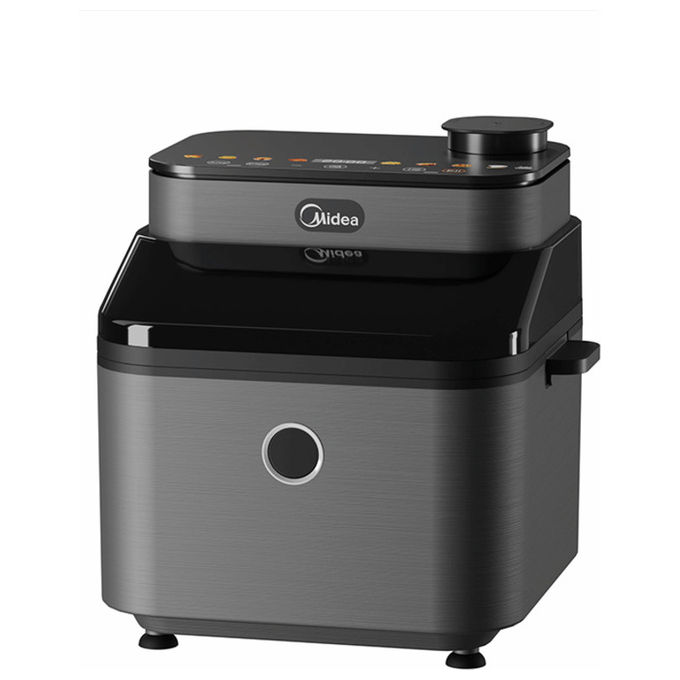 Image of Midea MF-CY75A2 Friggitrice ad Aria Fornetto Capacita' 7 Litri Potenza 1650 Watt con Funzione Vapore colore Nero