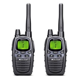 G7 PRO COPPIA NEW VERSION Radio Ricetrasmittente Walkie Talkie 16 Canali PMR446 Batterie Ricaricabili AA 800 mAh