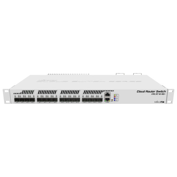 Mikrotik CRS317-1G-16S+RM Switch di Rete L3 Gestito 16 SFP+ 10G Rack 1U Grigio