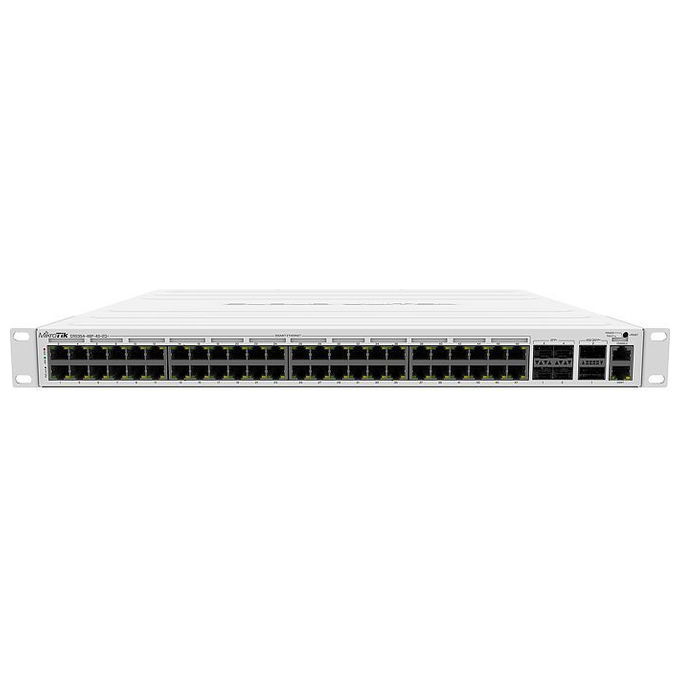 Mikrotik CRS354-48P-4S2QRM Switch di Rete L3 48 Porte PoE Gigabit 4SFP+ 2QSFP+ 10G