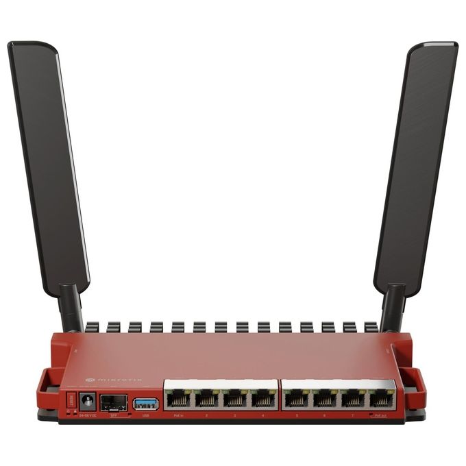 Mikrotik L009UiGS-2HaxD-IN router Wi-Fi 6 banda singola 2.4 GHz 8 porte Gigabit Ethernet 1 porta SFP 2.5G dual-core 800 MHz 512 MB RAM RouterOS L5