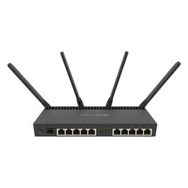 RB4011iGS+ Router Wireless Dual-band Gigabit Wi-Fi 5 Nero 4 Antenne 1733Mbps
