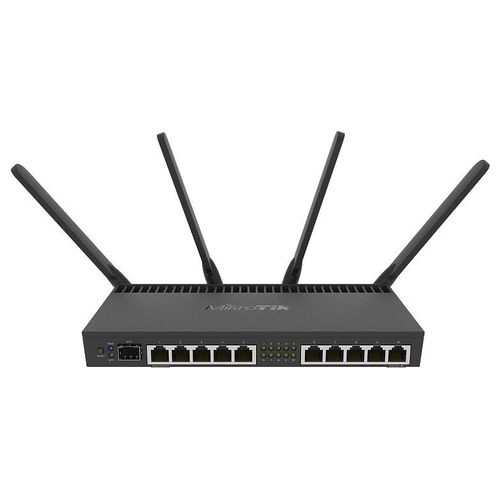 RB4011iGS+ Router Wireless Dual-band Gigabit Wi-Fi 5 Nero 4 Antenne 1733Mbps
