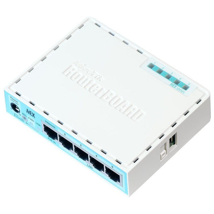 Mikrotik RB750GR3 Router Gigabit Ethernet 5 Porte LAN PoE Cablato Turchese Networking