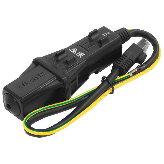 Mikrotik RBGESP GESP Protezione da Sovratensione Ethernet 1 Porta Nero Sicurezza Rete