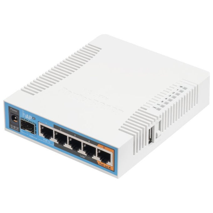Mikrotik, Router hAP ac, Dual Band, Gigabit Wireless, Bianco