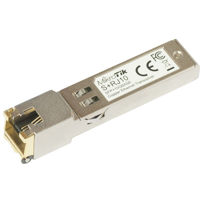 Image of MikroTik S+RJ10 Modulo SFP+ 10G RJ45 per Reti ad Alta Velocita' 200m Ethernet LAN