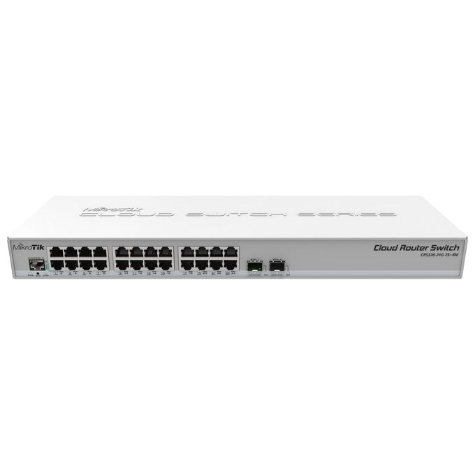 Mikrotik Switch CloudRouter CRS326-24G-2S+RM 800mHz Cpu 512Mb Ram 24xGiga