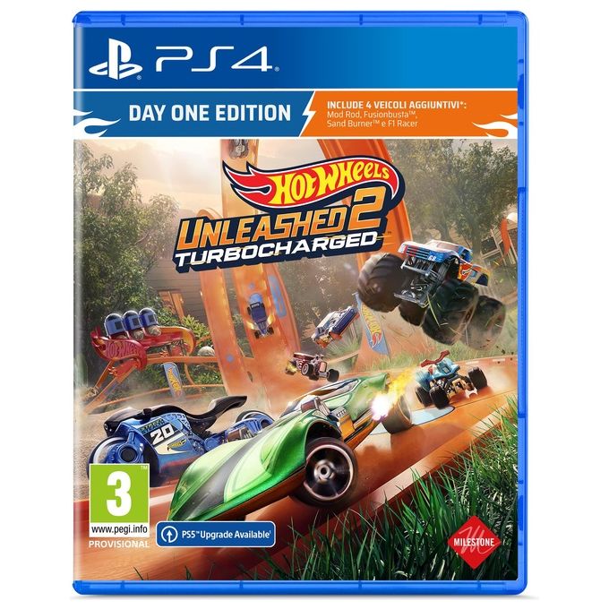 Milestone Videogioco Hot Wheels Unleashed 2 Turbocharged Day One Edition per PlayStation 4