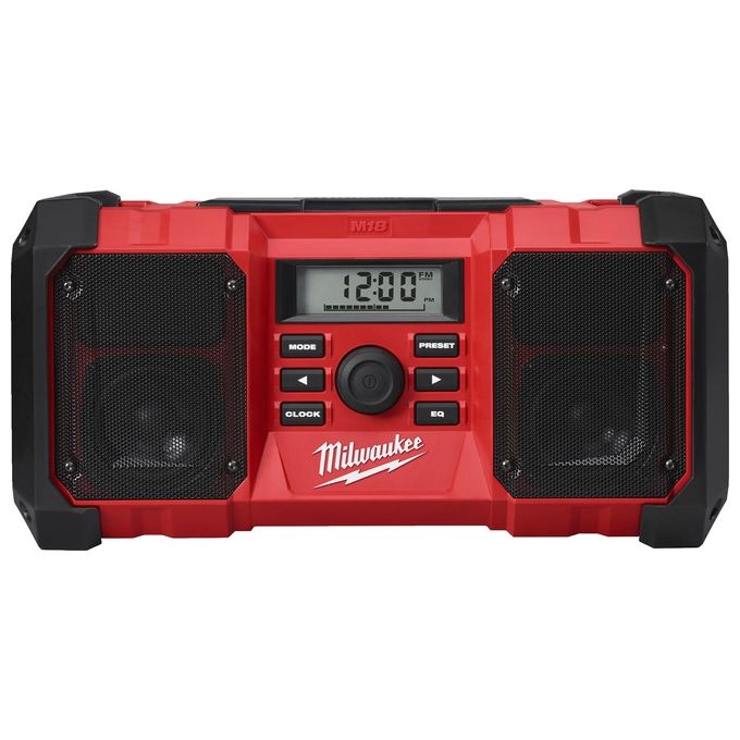 Milwaukee M18JSR-0 Netz-/Akku Radio Portatile da Cantiere