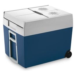 Mobicool MT48W AC/DC Frigorifero Portatile termoelettrico Capacità 48 Litri Classe Energetica F 12/230V Sistema a doppia ventola Due rotelle robuste Maniglia a estrazione 45,2 cm Blu Metallizzato