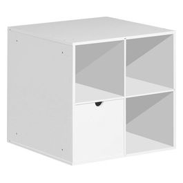 Mobile contenitore con un cassetto Simply C30 36,2x38x36,2 in mdf Bianco