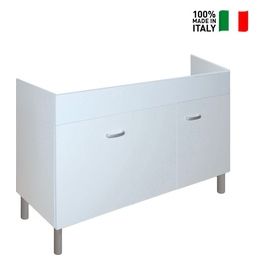 Mobile da cucina sottolavello 120X50 in kit in legno Bianco