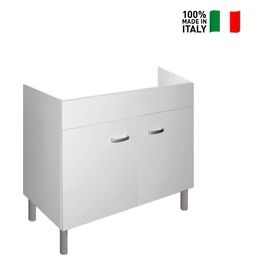 Mobile da cucina sottolavello 80X50 in kit in legno Bianco