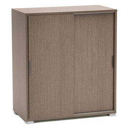 Mobiletto 2 Ante Scorrevoli Rovere Grigio