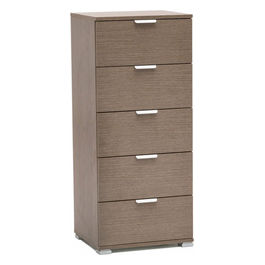 Mobiletto 5 Cassetti Rovere Grigio