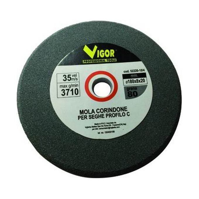 Vigor Mole Corindone Per Seghe Profilo C Gr.80 150X 8X16