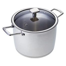 Accordo Pentola con Coperchio in Acciaio Inossidabile per Ogni Piano Cottura 24cm