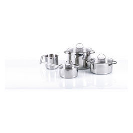 Allegro Set Pentole 7 Pezzi Acciaio Inox Tutti Piani Cottura