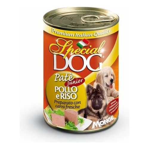 Monge Alimento Cani Pate' Pollo-Riso 400gr