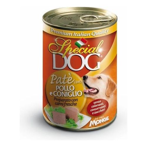 Monge Alimento Cani Pate' Pollo-Coniglio 400gr