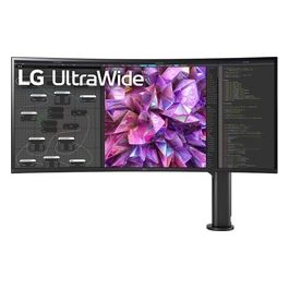 Monitor 38WQ88C-W ultrapanoramico 21:9 UltraWide (pannello NanoIPS: 3840 x 1600 450nit 1000:1 1ms sRGB99% VESA DisplayHDR 600) diag. 953cm ingressi: HDMIx2 DPx1 Thunderbolt 3