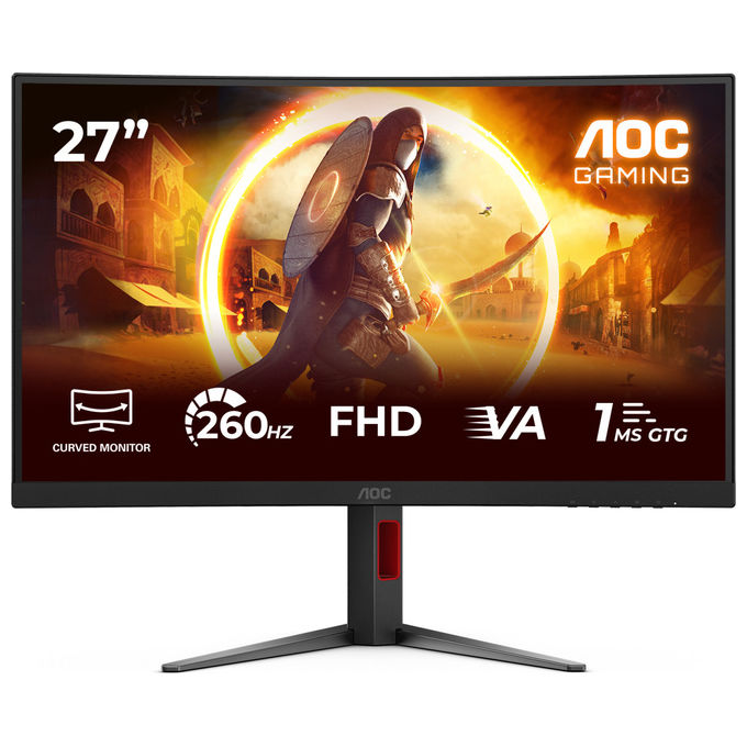 immagine di Aoc C27G4Z2 Monitor PC 27" Full HD VA 260 Hz (Nero - Rosso)