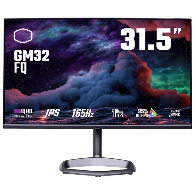Coolr Master Monitor Gaming 31.5'' GM32-FQ 2560 x 1440 Tempo di risposta 1 ms Frequenza di aggiornamento 165 (Hz)