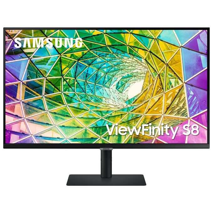 Monitor HRM S80A (S27A800) Flat 27" 3840x2160 (UHD 4K) HDR10 IPS Bezeless 60 Hz 5 ms HDMI Display Port Ingresso Audio HAS Pivot PIP PBP Flicker Free. Eye Saver Mode