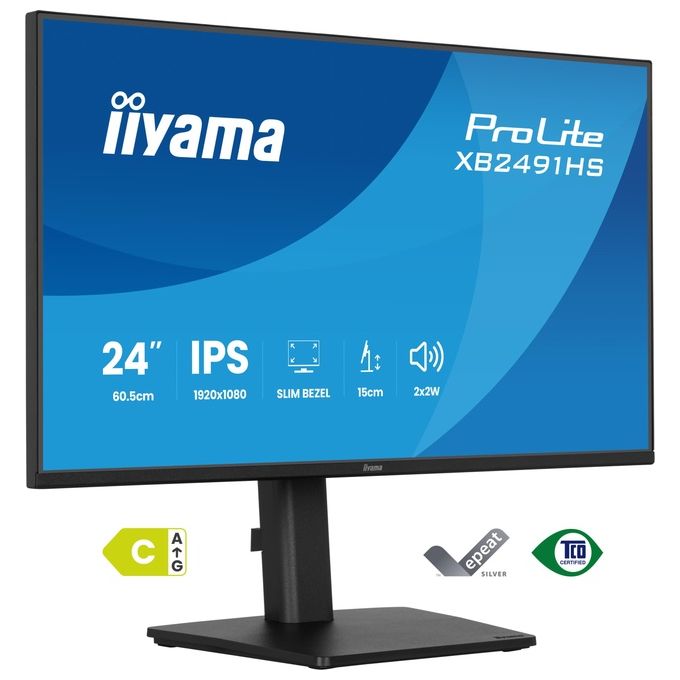 Iiyama XB2491HS-B1 ProLite Monitor PC 23,8'' Full HD 1920x1080 120Hz colore Nero