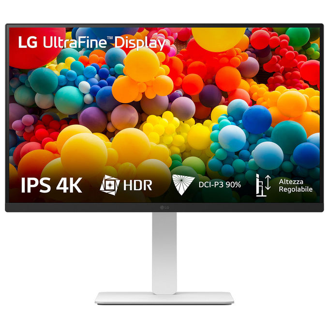 LG 27US550 Monitor PC 27" 4K Ultra HD IPS 60 Hz (Bianco)