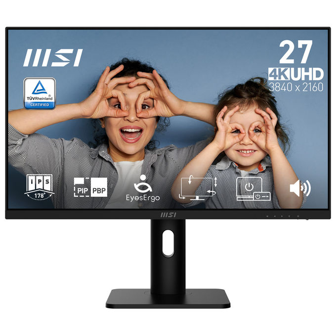 MSI Pro MP273UP E6 Monitor PC 27" 4K Ultra HD IPS (Nero)
