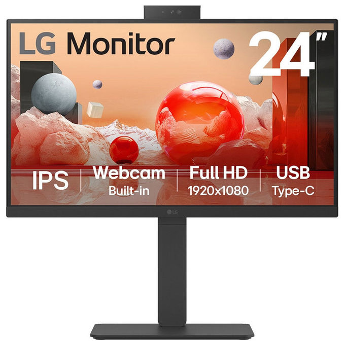 LG 24BA850-B Monitor PC 23,8" Full HD IPS 100 Hz (Nero)