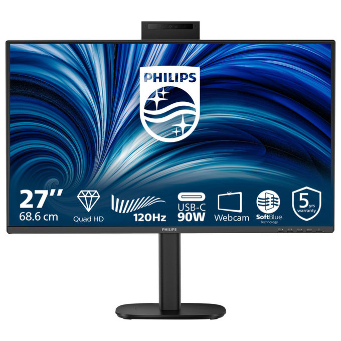 immagine di Philips 27B2U3601H Monitor PC 27" Quad HD IPS 120 Hz (Nero)