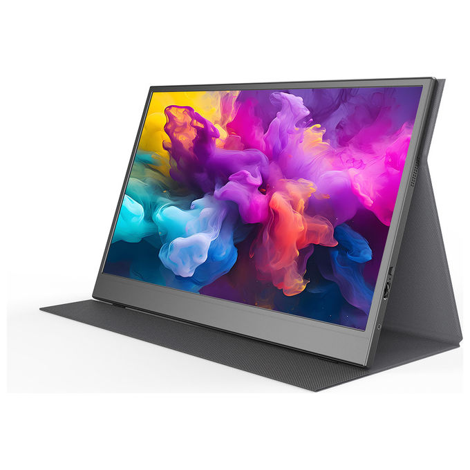 Denver PMO-15604 Monitor Portatile 39,6 cm (15.6'') LED Full HD 1920 x 1080 Pixel IPS HDR USB Type-C 3,5 mm colore Nero