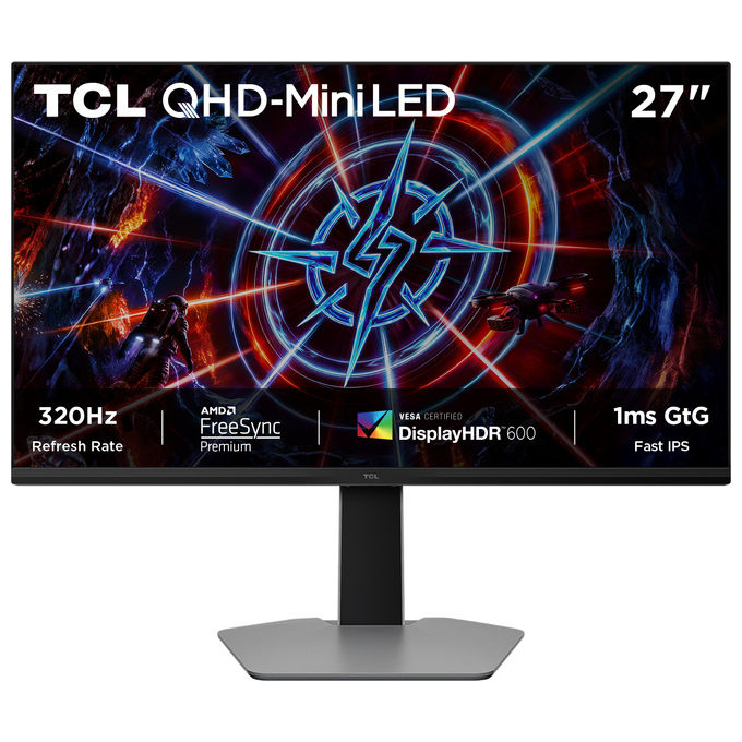 TCL 27P2A PRO P2 Monitor PC 27'' 2K Mini LED IPS 320 Hz 1 ms Grigio