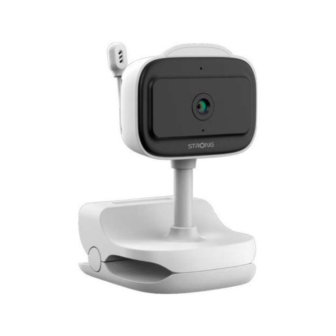 Strong dovy babycam telecamera ip a batterie monitoraggio bambini 2k 3mpx visione notturna luce notturna multicolore 14 ninne nanne rilassanti bianc