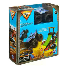 Stunt Playset Megalodon con Veicolo 1:72